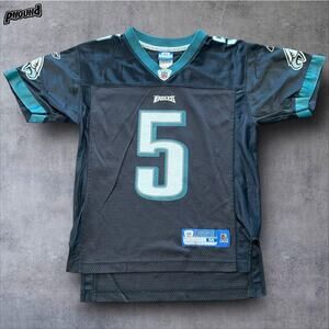 Philadelphia Eagles Jersey Youth Medium Black NFL Football Donovan McNabb Reebok